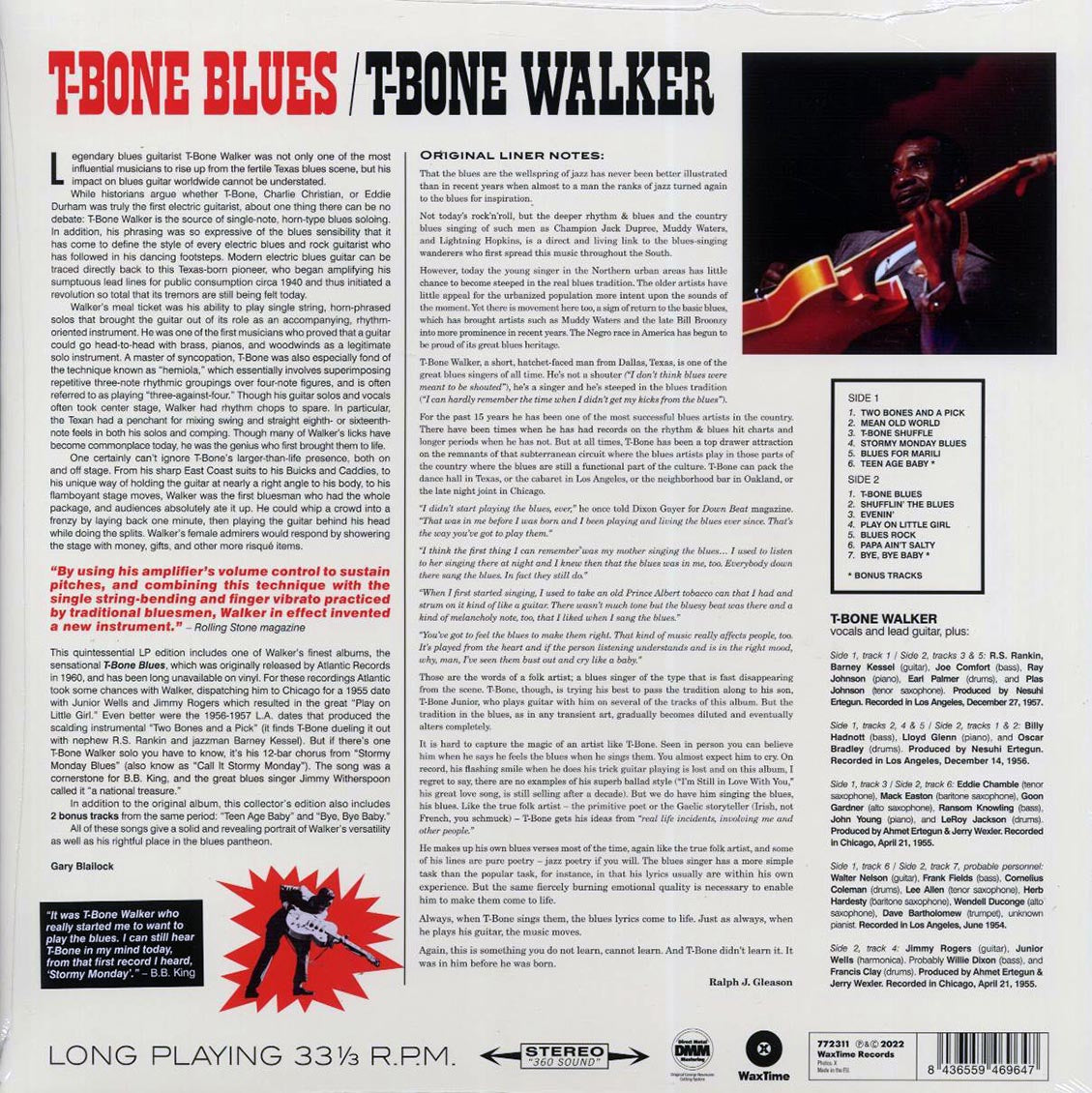 T-Bone Walker - T-Bone Blues (+2 bonus tracks) (ltd. ed.) (180g) [New Vinyl Record LP]