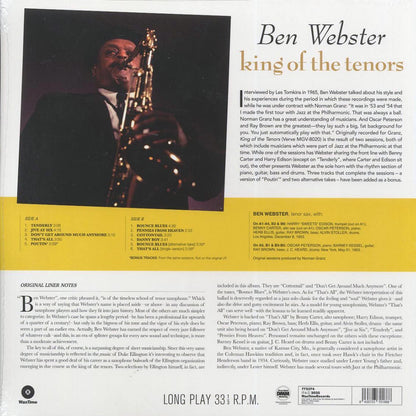 Ben Webster - King Of The Tenors (+3 bonus tracks) (ltd. ed.) (180g) [New Vinyl Record LP]