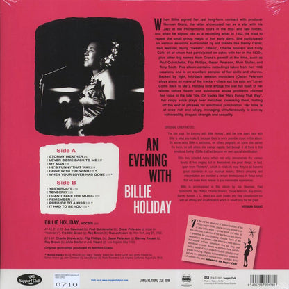 Billie Holiday - An Evening With Billie Holiday (+4 bonus tracks) (ltd. ed.) (180g) [New Vinyl Record LP]