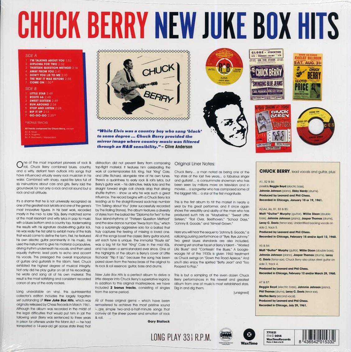 Chuck Berry - New Juke Box Hits (+2 bonus tracks) (ltd. ed.) (180g) [New Vinyl Record LP]