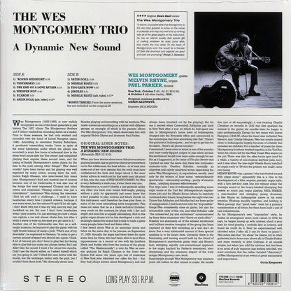 Wes Montgomery Trio - The Wes Montgomery Trio: A Dynamic New Sound: Guitar, Organ, Drums (+2 bonus tracks) (ltd. ed.) (180g) [New Vinyl Record LP]