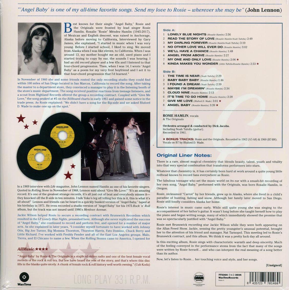 Rose Hamlin - Lonely Blue Nights (+4 bonus tracks) (ltd. ed.) (180g) [New Vinyl Record LP]
