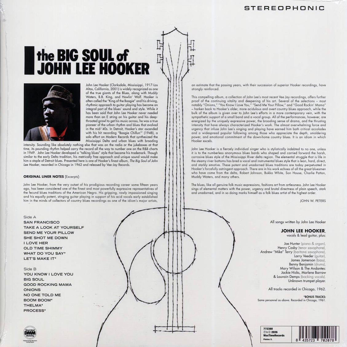 John Lee Hooker - The Big Soul Of John Lee Hooker (+5 bonus tracks) (ltd. ed.) (180g) [New Vinyl Record LP]