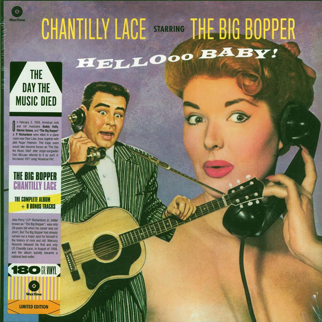 Big Bopper - Chantilly Lace Starring The Big Bopper: Hellooo Baby! (+8 bonus tracks) (ltd. ed.) (180g) [New Vinyl Record LP]