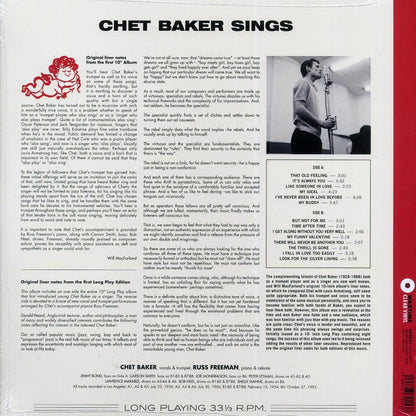 Chet Baker - Chet Baker Sings (ltd. ed.) (180g) (clear vinyl) [New Vinyl Record LP]
