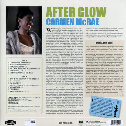 Carmen McRae - After Glow (+bonus track) (ltd. ed.) (180g) [New Vinyl Record LP]