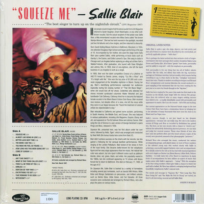 Sallie Blair - Squeeze Me (+4 bonus tracks) (ltd. ed.) (180g) [New Vinyl Record LP]