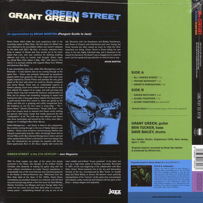 Grant Green - Green Street (+bonus track) (ltd. ed.) (180g) (blue vinyl) [New Vinyl Record LP]