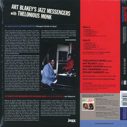 Art Blakey's Jazz Messengers, Thelonious Monk - Art Blakey's Jazz Messengers With Thelonious Monk (+2 bonus tracks) (ltd. ed.) (180g) (red vinyl) [New Vinyl Record LP]