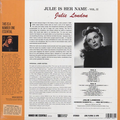 Julie London - Julie Is Her Name Volume 2 (+6 bonus tracks) (ltd. ed.) (180g) [New Vinyl Record LP]