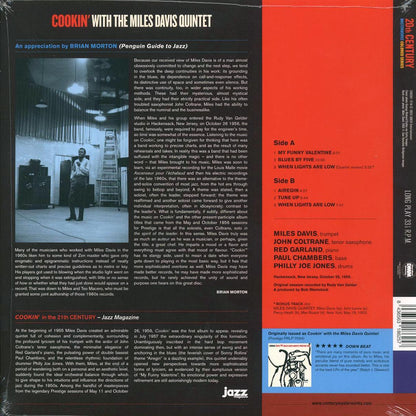Miles Davis Quintet - Cookin' With The Miles Davis Quintet (+bonus track) (ltd. ed.) (180g) (blue vinyl) [New Vinyl Record LP]