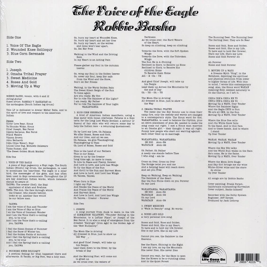 Robbie Basho - The Voice Of The Eagle [New Vinyl Record LP]