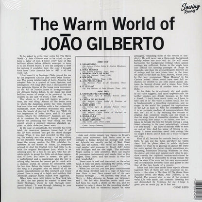 Joao Gilberto - The Warm World Of Joao Gilberto (clear vinyl) [New Vinyl Record LP]