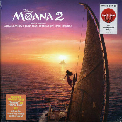 Abigail Barlow, Emily Bear, Opetaia Foa'i, Mark Mancina - Moana 2 (blue splatter vinyl) [New Vinyl Record LP]