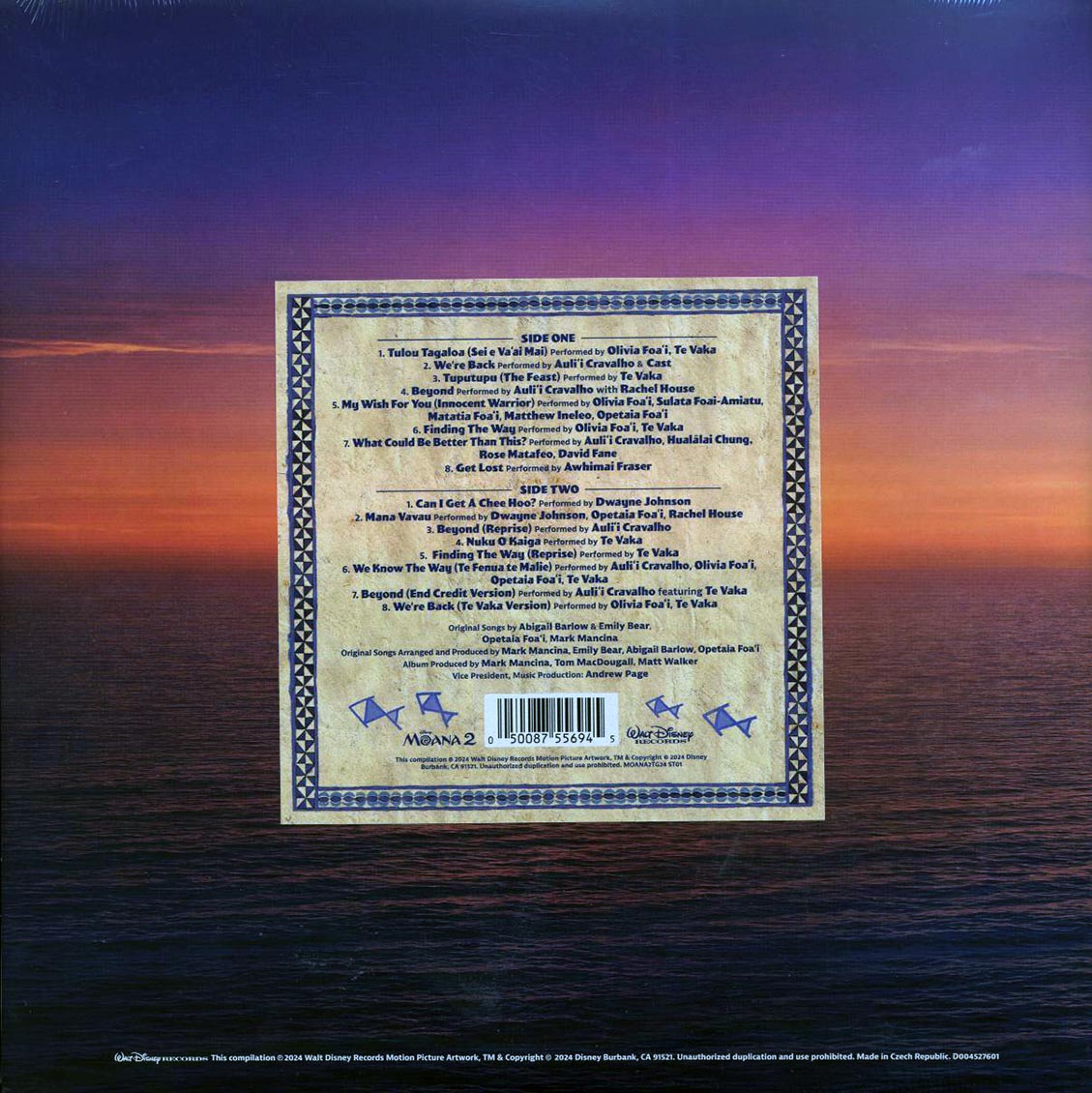 Abigail Barlow, Emily Bear, Opetaia Foa'i, Mark Mancina - Moana 2 (blue splatter vinyl) [New Vinyl Record LP]