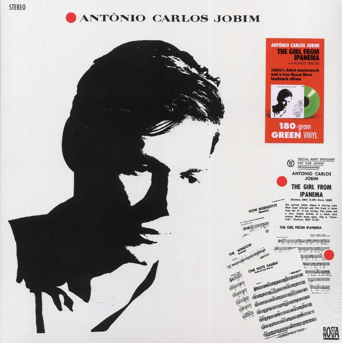 Antonio Carlos Jobim - The Girl From Ipanema (+4 bonus tracks) (ltd. ed.) (180g) (green vinyl) [New Vinyl Record LP]