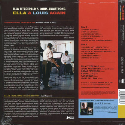 Ella Fitzgerald, Louis Armstrong - Ella & Louis Again (ltd. ed.) (180g) (red vinyl) [New Vinyl Record LP]