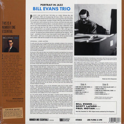 Bill Evans Trio - Portrait In Jazz (+bonus track) (ltd. ed.) (180g) [New Vinyl Record LP]