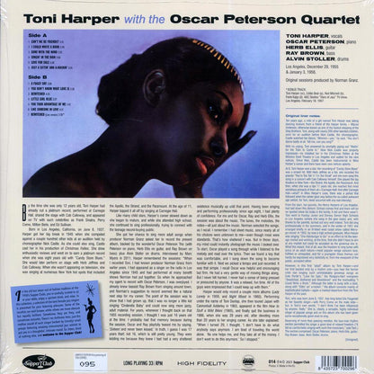 Toni Harper, Oscar Peterson Quartet - Toni (+bonus track) (ltd. ed.) (180g) [New Vinyl Record LP]