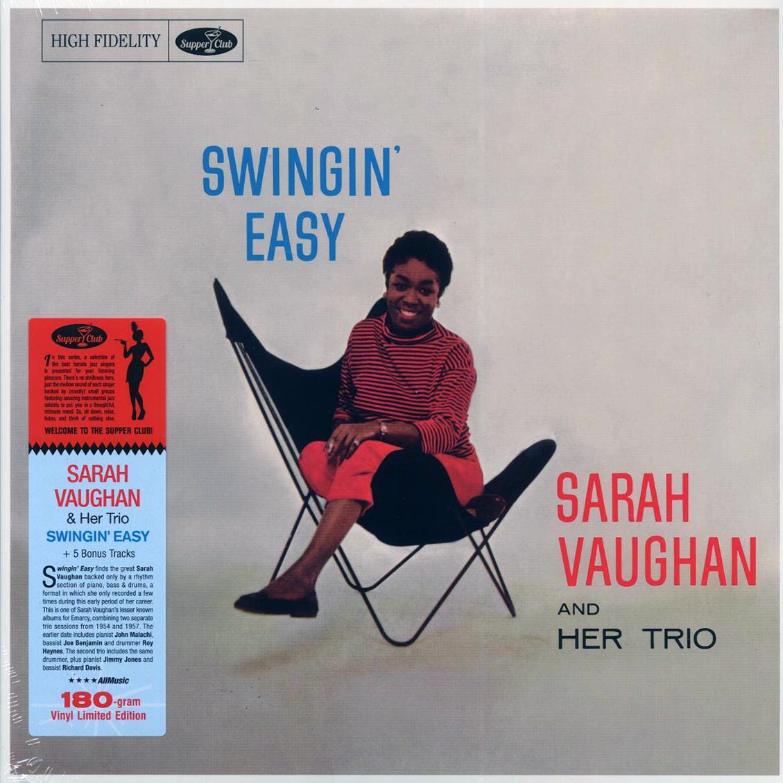 Sarah Vaughan & Her Trio - Swingin' Easy (+5 bonus tracks) (ltd. ed.) (180g) [New Vinyl Record LP]