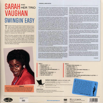 Sarah Vaughan & Her Trio - Swingin' Easy (+5 bonus tracks) (ltd. ed.) (180g) [New Vinyl Record LP]