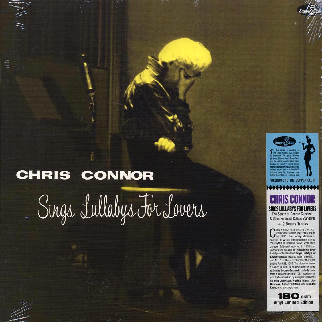 Chris Connor - Sings Lullabys For Lovers (+2 bonus tracks) (mono) (ltd. ed.) (180g) (remastered) [New Vinyl Record LP]