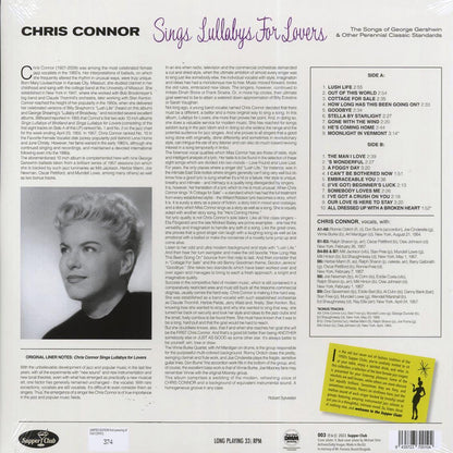 Chris Connor - Sings Lullabys For Lovers (+2 bonus tracks) (mono) (ltd. ed.) (180g) (remastered) [New Vinyl Record LP]