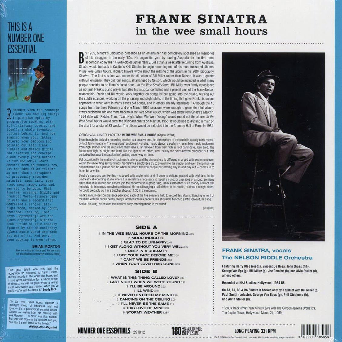 Frank Sinatra - In the Wee Small Hours (+bonus track) (ltd. ed.) (180g) [New Vinyl Record LP]