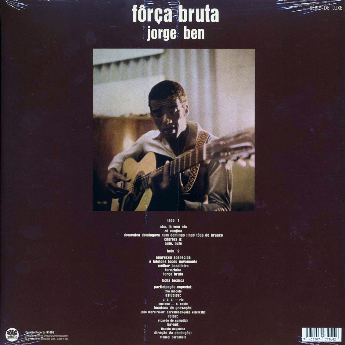 Jorge Ben - Forca Bruta (ltd. ed.) [New Vinyl Record LP]