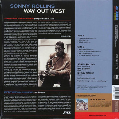 Sonny Rollins - Way Out West (+bonus track) (ltd. ed.) (180g) (red vinyl) [New Vinyl Record LP]