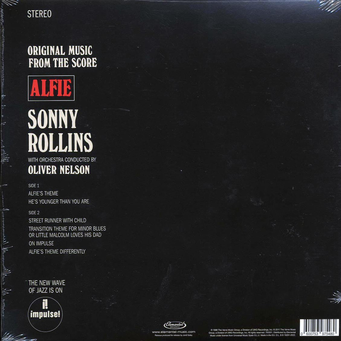 Sonny Rollins - Original Music From The Score "Alfie" (ltd. ed.) (180g) [New Vinyl Record LP]