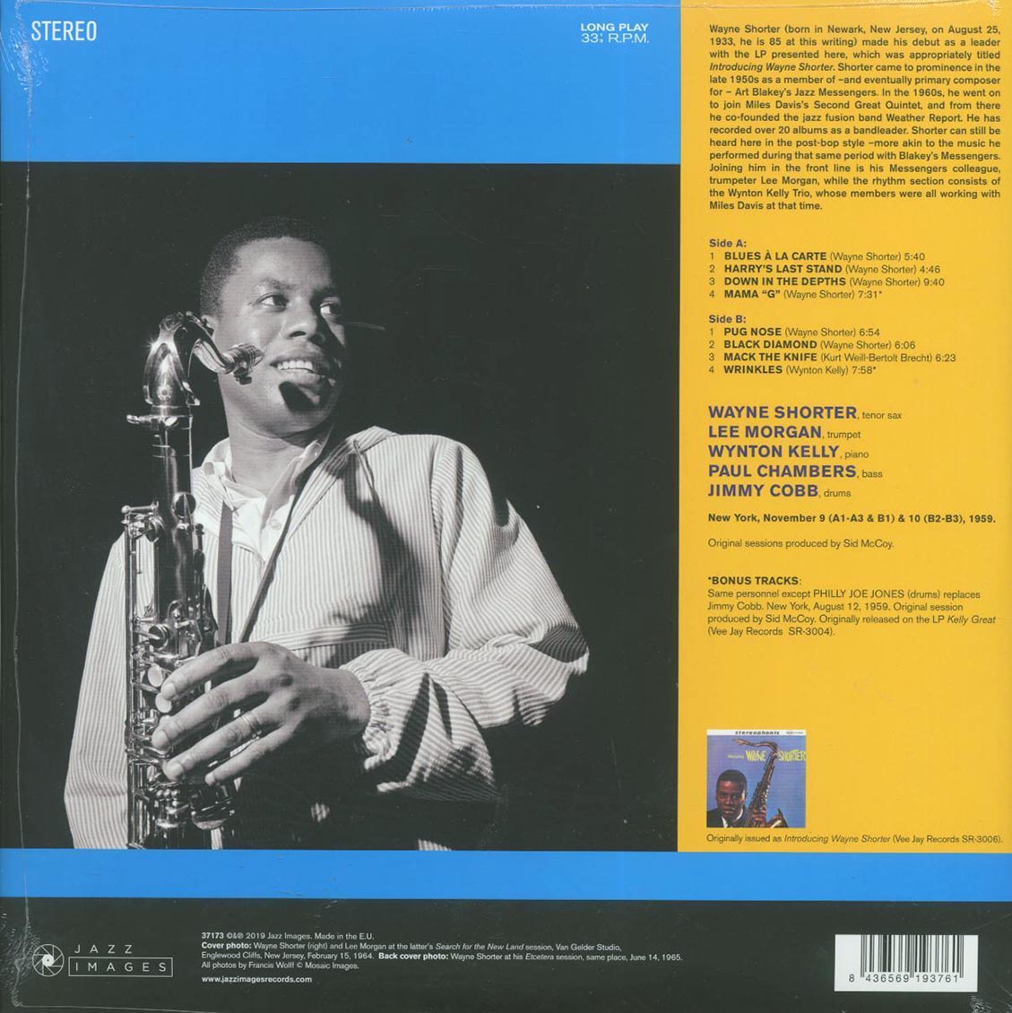 Wayne Shorter, Lee Morgan - Introducing Wayne Shorter (+2 bonus tracks) (ltd. ed.) (180g) [New Vinyl Record LP]