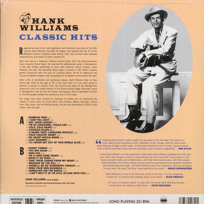 Hank Williams - Classic Hits (22 tracks) (ltd. ed.) (180g) [New Vinyl Record LP]