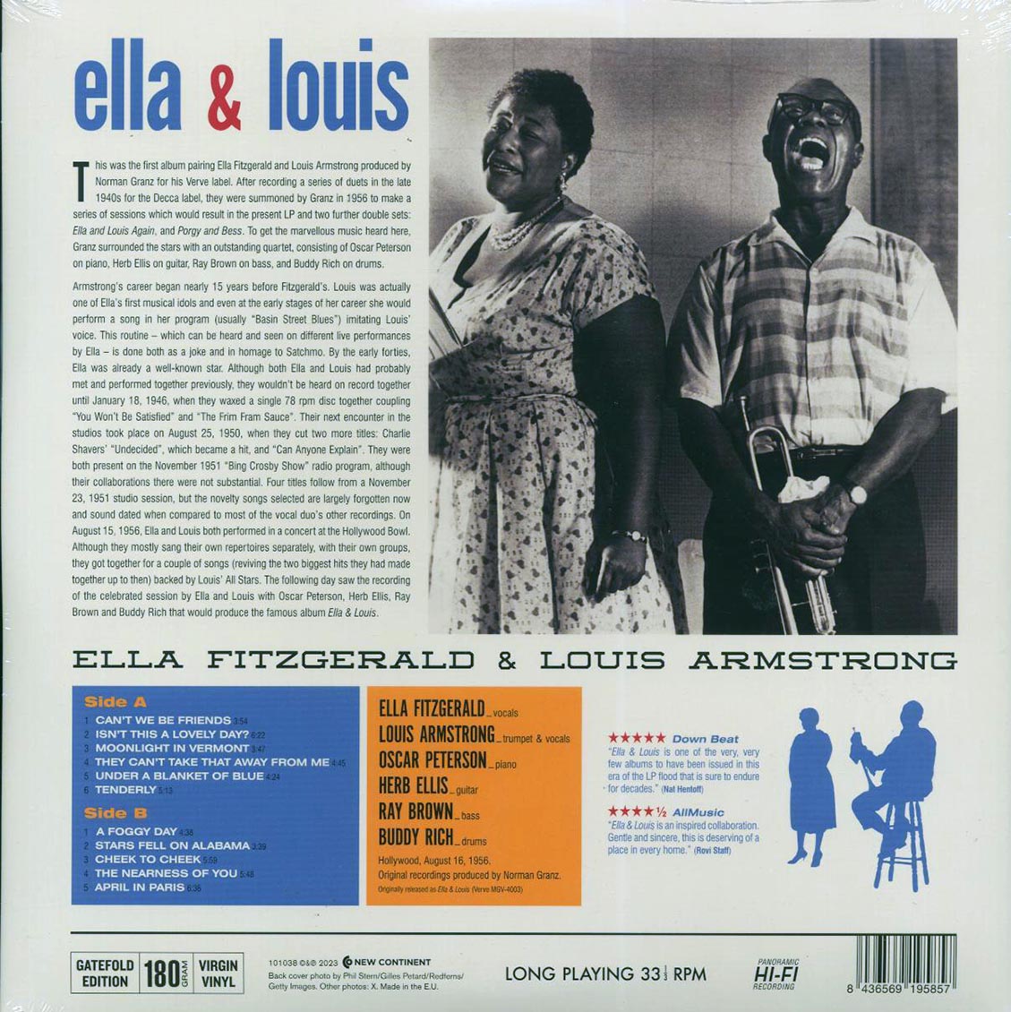 Ella Fitzgerald, Louis Armstrong - Ella & Louis (ltd. ed.) (180g) [New Vinyl Record LP]