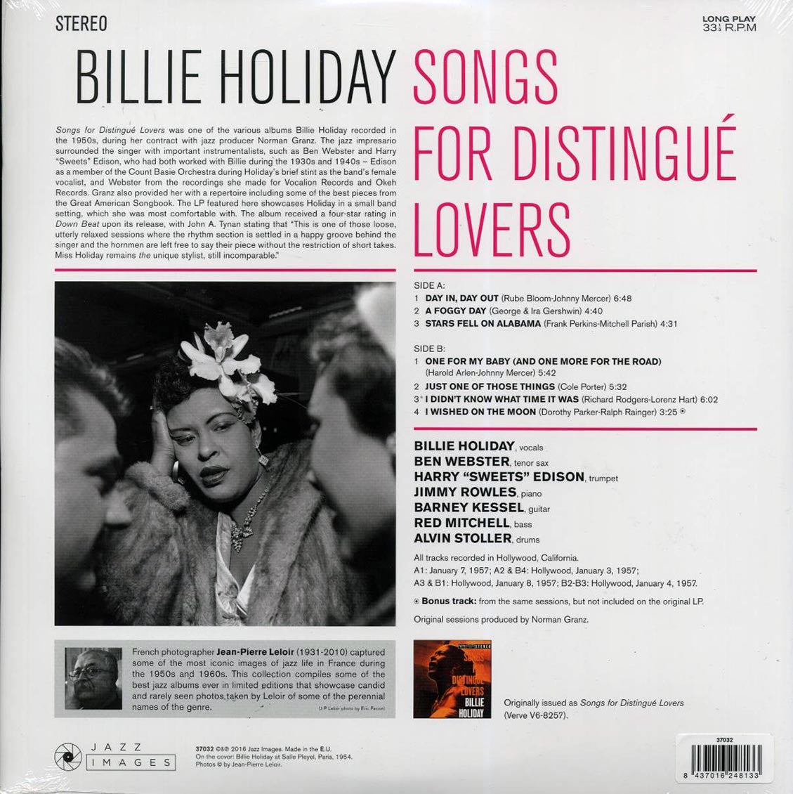 Billie Holiday - Songs For Distingue Lovers (+bonus track) (ltd. ed.) (180g) [New Vinyl Record LP]
