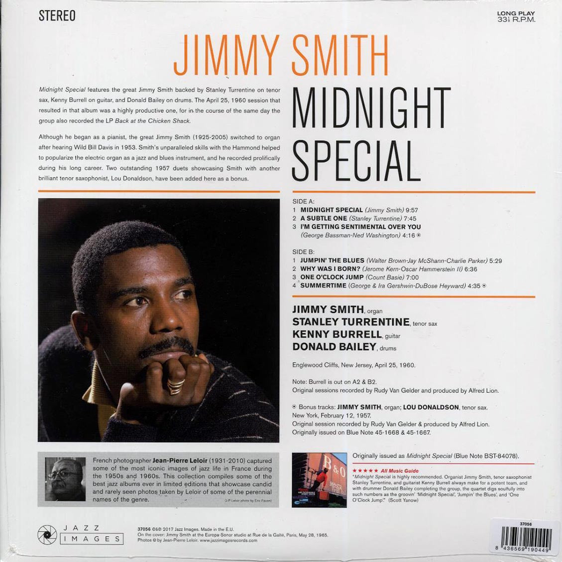 Jimmy Smith - Midnight Special (+2 bonus tracks) (ltd. ed.) (180g) [New Vinyl Record LP]