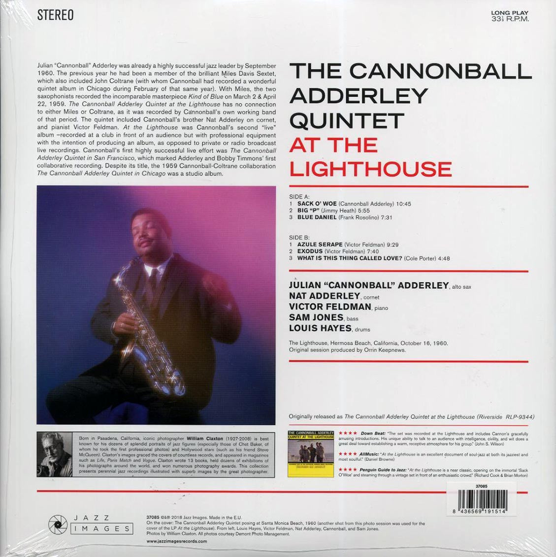 The Cannonball Adderley Quintet - At The Lighthouse (ltd. ed.) (180g) [New Vinyl Record LP]