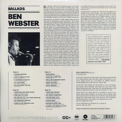 Ben Webster - Ballads (21 tracks) (ltd. ed.) (2xLP) (180g) [New Vinyl Record LP]