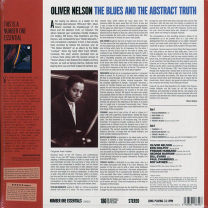 Oliver Nelson - The Blues And The Abstract Truth (+2 bonus tracks) (ltd. ed.) (180g) [New Vinyl Record LP]