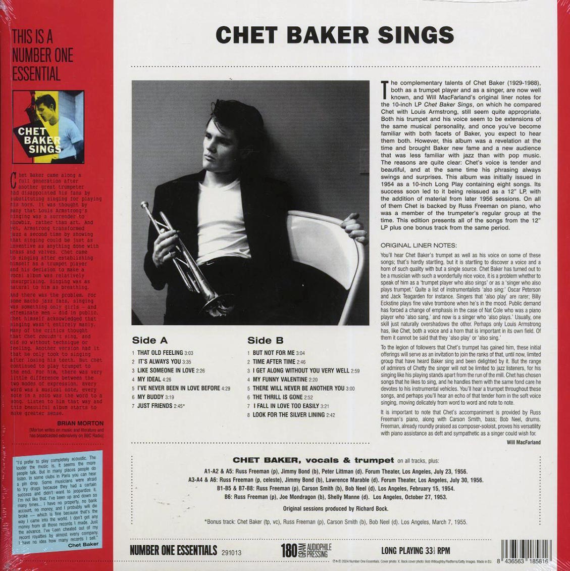 Chet Baker - Chet Baker Sings (+bonus track) (ltd. ed.) (180g) [New Vinyl Record LP]