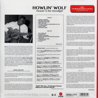 Howlin' Wolf - Moanin' In The Moonlight (+4 bonus tracks) (ltd. ed.) (180g) (red vinyl) [New Vinyl Record LP]