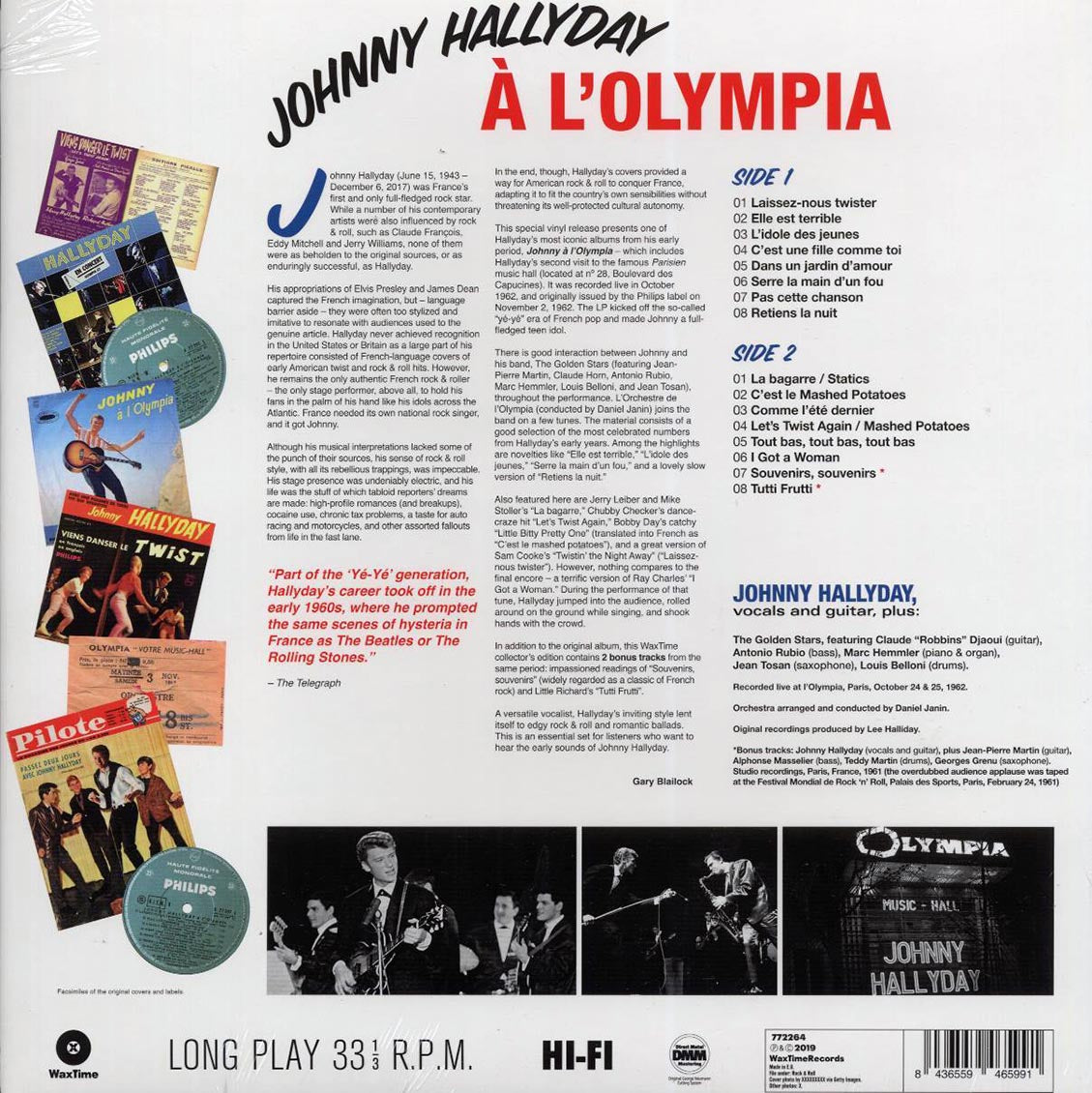 Johnny Hallyday - Johnny A L'Olympia (+2 bonus tracks) (ltd. ed.) (180g) [New Vinyl Record LP]