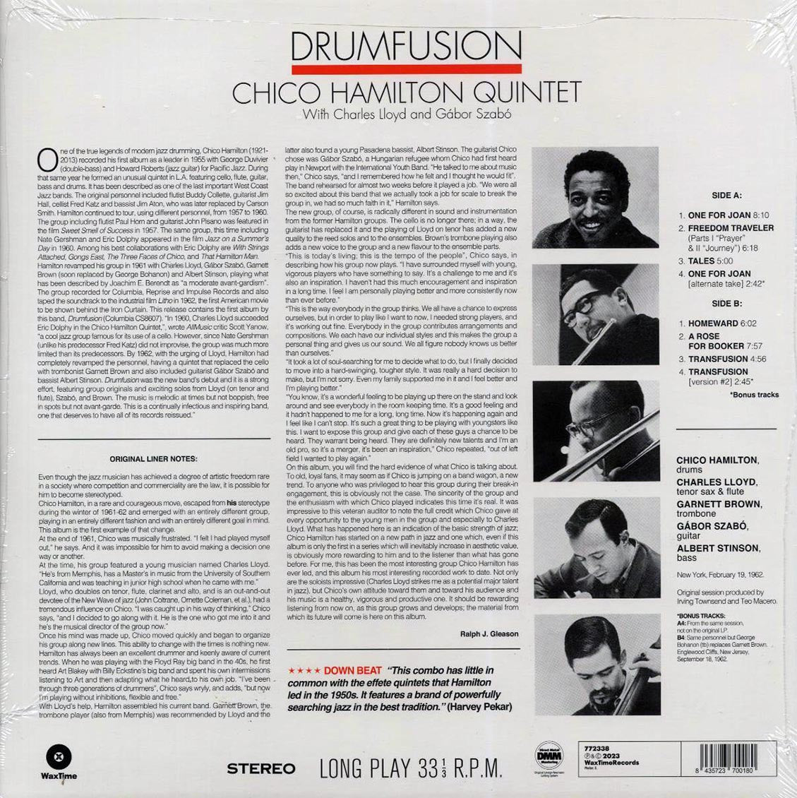 The New Dynamic Chico Hamilton Quintet - Drumfusion (+2 bonus tracks) (ltd. ed.) (180g) [New Vinyl Record LP]