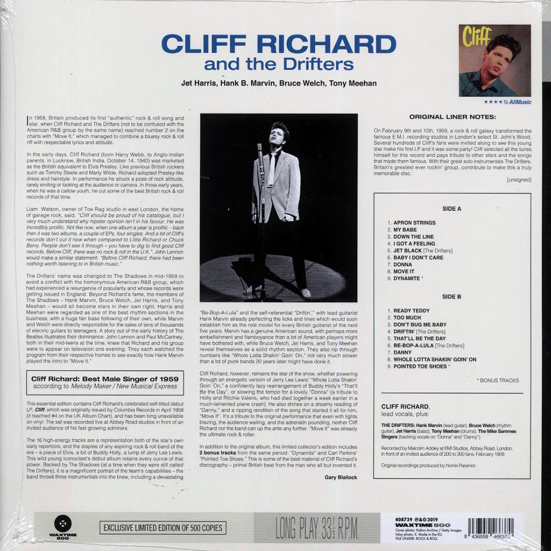 Cliff Richard & The Drifters - Cliff (+2 bonus tracks) (ltd. ed.) (180g) [New Vinyl Record LP]