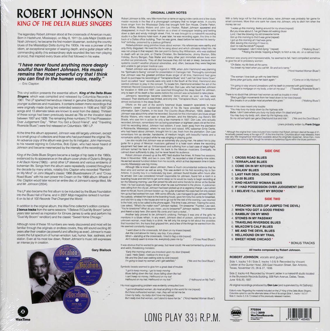 Robert Johnson - King Of The Delta Blues Singers (ltd. ed.) (180g) [B] [New Vinyl Record LP]