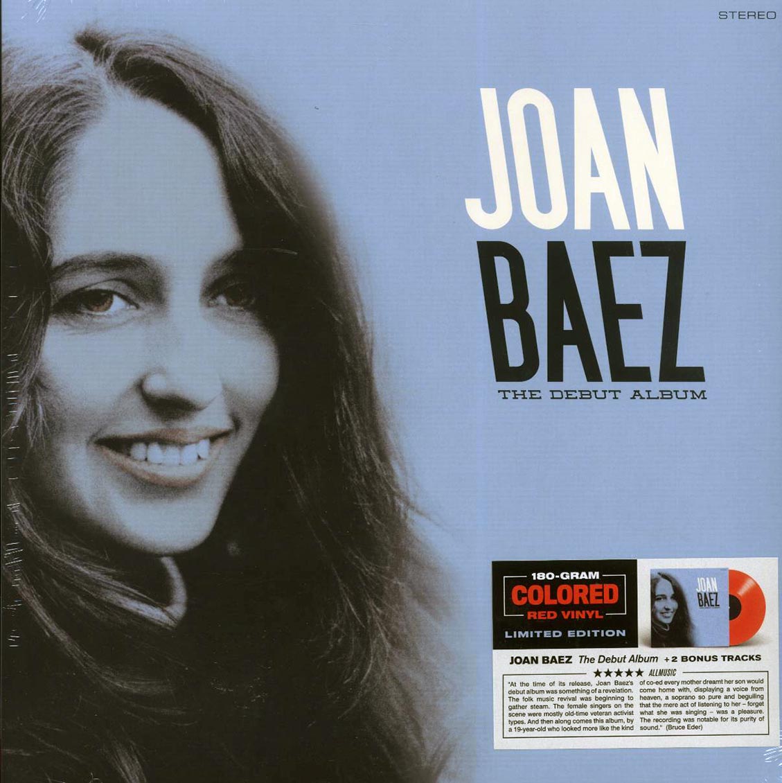 Joan Baez - Joan BaezL The Debut Album (+2 bonus tracks) (ltd. ed.) (180g) (red vinyl) [New Vinyl Record LP]