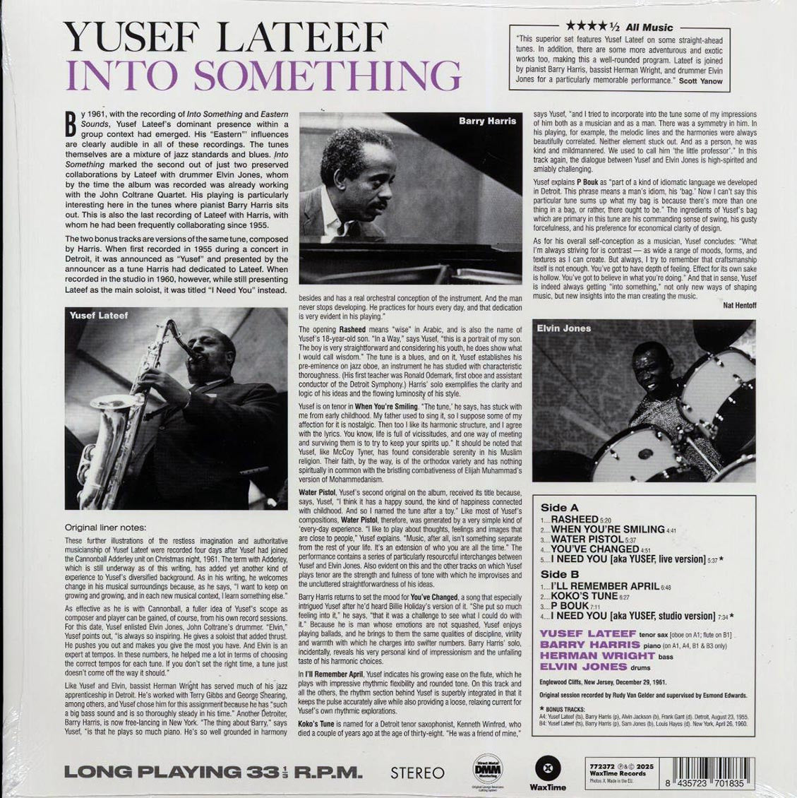 Yusef Lateef - Into Something (+2 bonus tracks) (ltd. ed.) (180g) [New Vinyl Record LP]