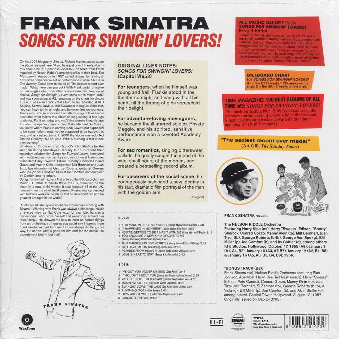 Frank Sinatra - Songs For Swingin' Lovers! (+bonus track) (ltd. ed.) (180g) [New Vinyl Record LP]