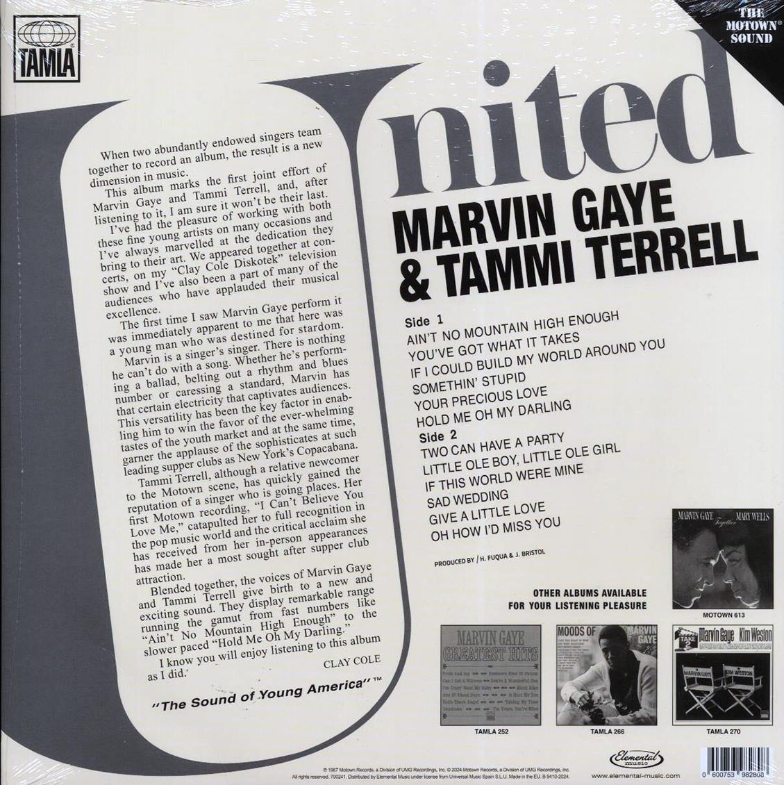 Marvin Gaye, Tammi Terrell - United (ltd. ed.) (180g) [New Vinyl Record LP]