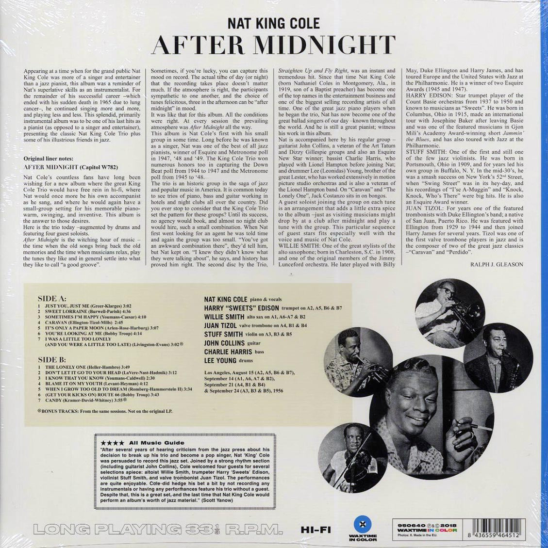 Nat King Cole & His Trio - After Midnight (+2 bonus tracks) (ltd. ed.) (180g) (blue vinyl) [New Vinyl Record LP]